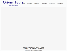 Tablet Screenshot of orienttours.net